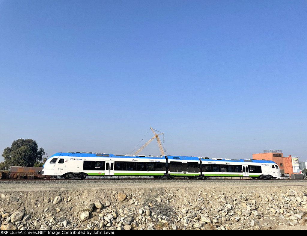 Westbound departing San Bernardino Tippercanoe Station 